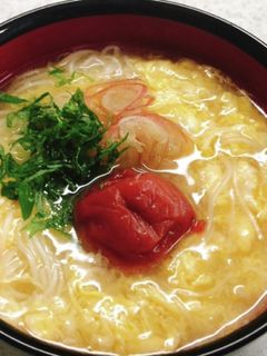 梅じそかきたまにゅうめん-レシピのメイン写真