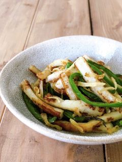 簡単♪ちくわとピーマンの生姜香るきんぴら-レシピのメイン写真