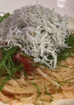 シラスと梅のパスタ-レシピのメイン写真