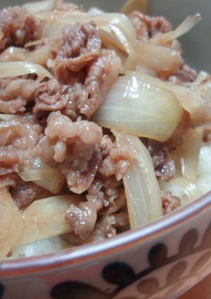 ワインで煮込むやわやわ牛丼♪-レシピのメイン写真