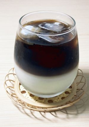 お洒落✨ツートンカフェオレ-レシピのメイン写真