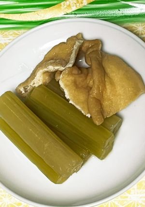 ふきと油揚げの含め煮-レシピのメイン写真