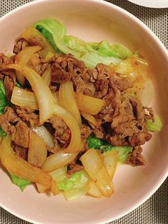 牛肉とレタスのオイスター炒め-レシピのメイン写真