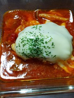 トマトソースハンバーグ-レシピのメイン写真