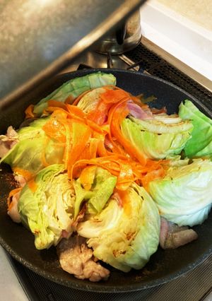 キャベツと豚バラ肉の重ね焼き-レシピのメイン写真