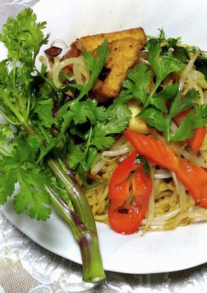 タイ風パクチー焼きそば　＃お財布おたすけ-レシピのメイン写真