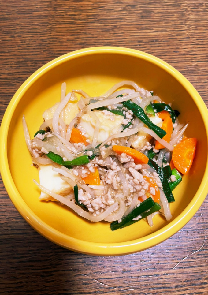 厚揚げのひき肉野菜あんかけ-レシピのメイン写真