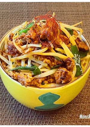 コチジャン味のもやし炒め（もやし丼）-レシピのメイン写真