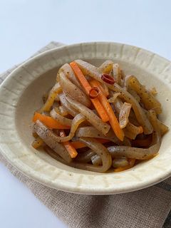 こんにゃくとにんじんのきんぴら-レシピのメイン写真