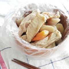 รูปของ 【防災レシピ】ポリ袋で筑前煮