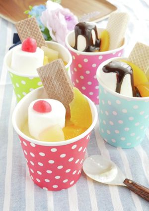 【防災レシピ】紙コップリンアラモード♪-レシピのメイン写真