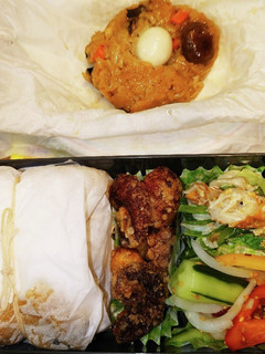 角煮ちまき タコの唐揚げ 弁当-レシピのメイン写真