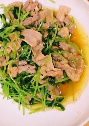 【簡単】豆苗豚マヨ炒め-レシピのメイン写真