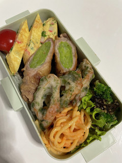 キャベツ豚肉巻きの海苔弁-レシピのメイン写真