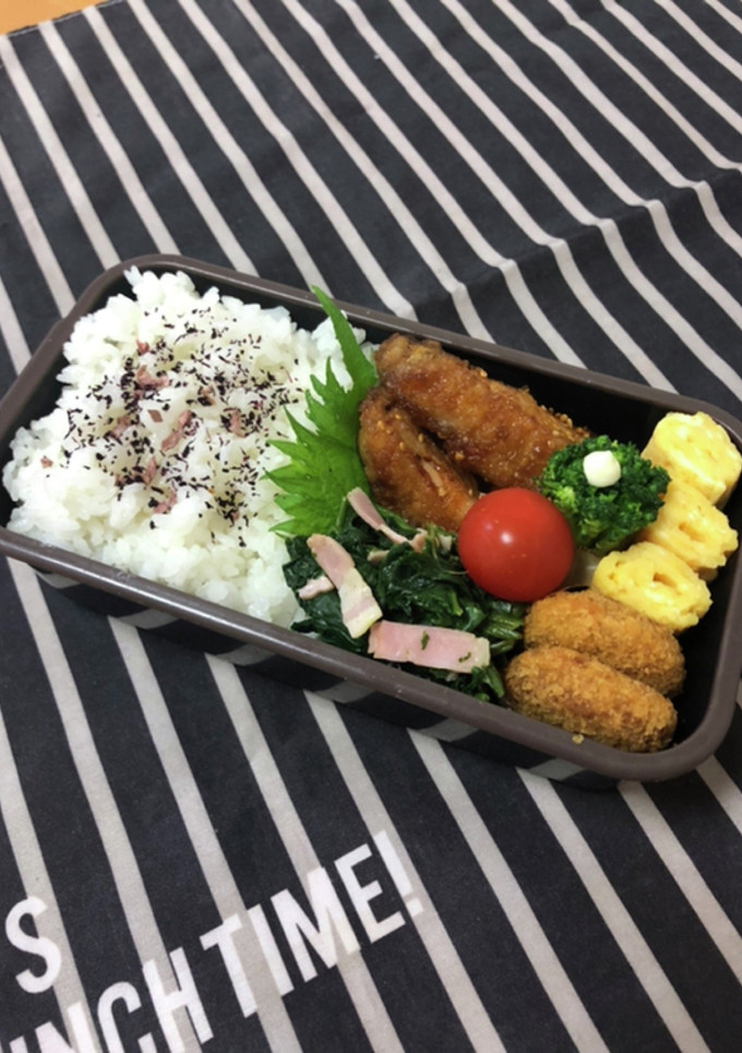 高校生弁当5/6手羽中唐揚げ弁当-レシピのメイン写真