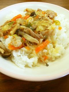 ねぎ塩豚丼☆給食メニュー-レシピのメイン写真
