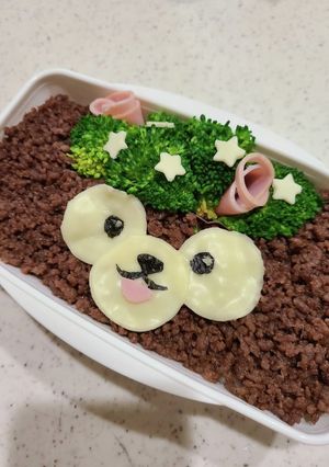 キャラ弁。可愛いいダッフィー！-レシピのメイン写真