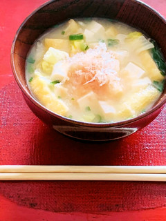 やせ菌を育てる!お一人さま味噌汁♡-レシピのメイン写真