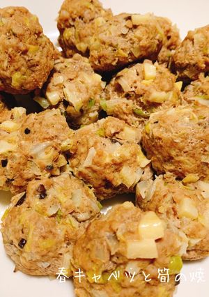 春キャベツと筍の焼売風-レシピのメイン写真