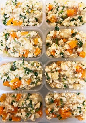 離乳食中期〜野菜鶏そぼろ(味噌味)-レシピのメイン写真