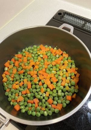 えんどう豆と人参の含め煮-レシピのメイン写真