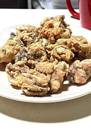 簡単！全粒粉で焼きのりのゼッポリーニ♪-レシピのメイン写真