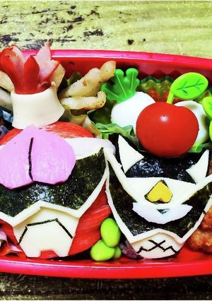 ドンブラザーズ弁当　-レシピのメイン写真