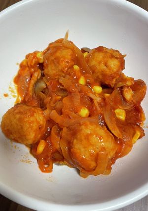 肉団子の濃厚トマトソース煮込み-レシピのメイン写真