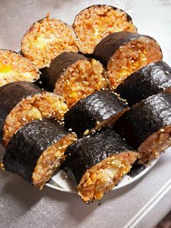 チーズたっぷり♪キムチキンパ-レシピのメイン写真