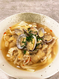 あさりきつねうどん-レシピのメイン写真
