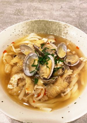 あさりきつねうどん-レシピのメイン写真