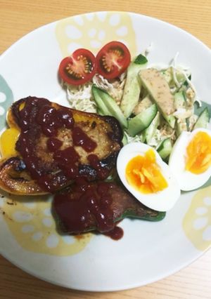 カレー風味パプリカの肉詰め 〜幼児食〜-レシピのメイン写真