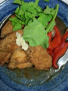 冷めても美味しいマカと手羽先の甘辛煮-レシピのメイン写真