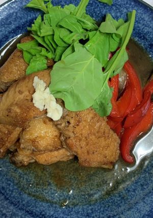 冷めても美味しいマカと手羽先の甘辛煮-レシピのメイン写真