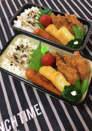 高校生中学生弁当5/7手羽中唐揚げ-レシピのメイン写真