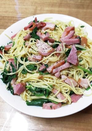 簡単！ほうれん草とベーコンの味噌クリーム-レシピのメイン写真