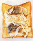 塩鯖南蛮漬けのせただけ、サバサンド