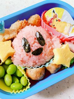簡単!キャラ弁星のカービィ-レシピのメイン写真