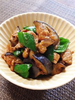 簡単♪豚肉ナスピーマンのカレー炒め-レシピのメイン写真