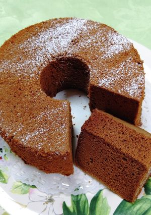 ビターチョコで作るシホンケーキ-レシピのメイン写真