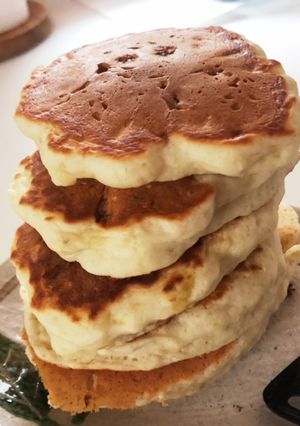 先日のバナナホットケーキのヨーグルト入り-レシピのメイン写真