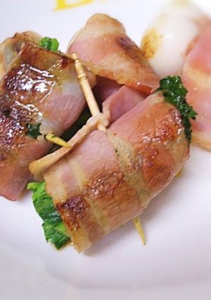 菜の花のベーコン巻き-レシピのメイン写真