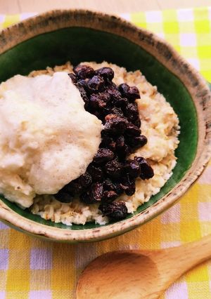 朝からダイエット黒豆納豆山芋オートミール-レシピのメイン写真