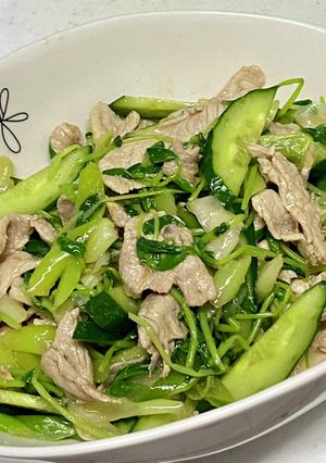 ポン酢で♡豚と野菜のナムル風-レシピのメイン写真