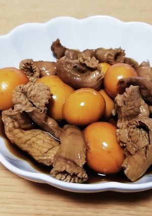玉ひも煮込み (鳥もつ煮込み)-レシピのメイン写真