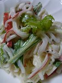 *簡単*大根とわさび菜のさっぱりサラダ-レシピのメイン写真