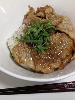 巻かない肉巻きごはん(梅しそごはん)-レシピのメイン写真
