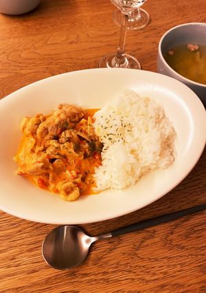 チキンのトマトクリーム煮ライス-レシピのメイン写真