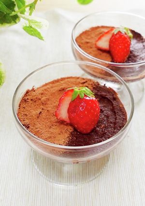 材料2つ＊濃厚生チョコケーキ-レシピのメイン写真