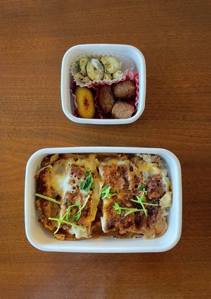 中学生野球弁当47｜カツ丼-レシピのメイン写真